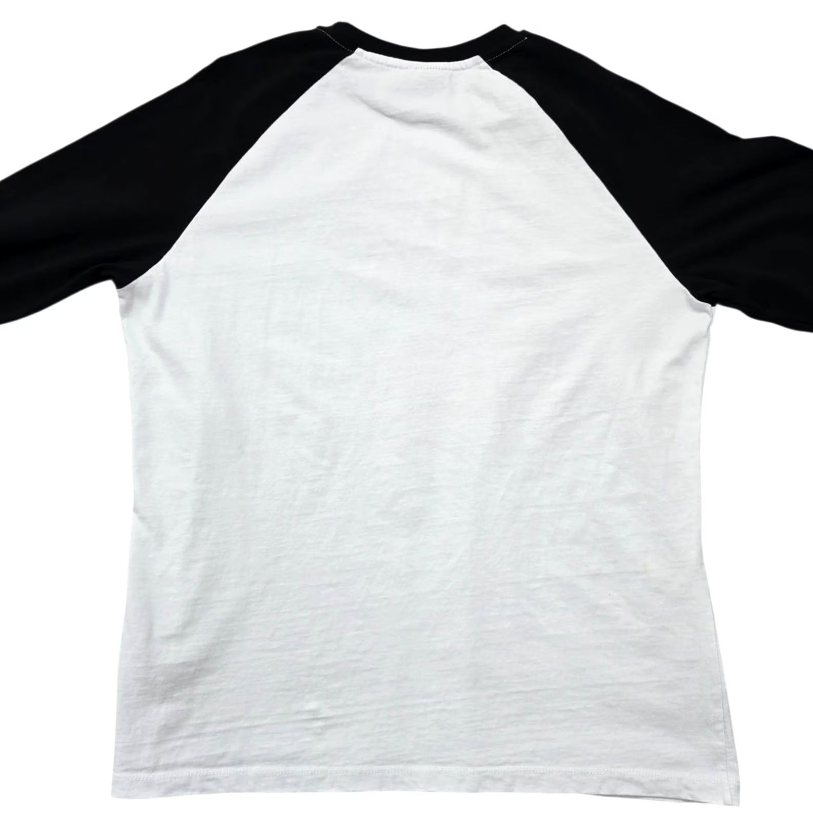Vintage Netflix Hellfire Club Raglan Long Sleeve T-Shirt White/Black M Men Size US M / EU 48-50 / 2 - 2 Thumbnail