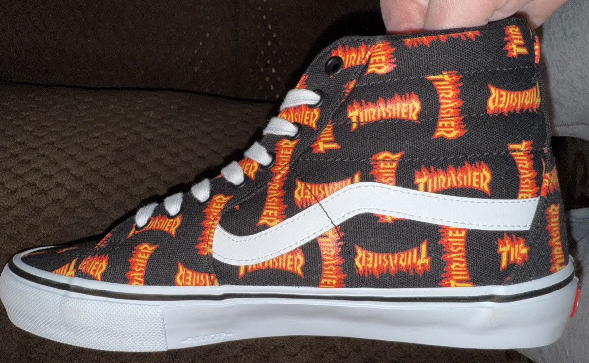 Vans Vans x Thrasher All-Over “Sk8-hi” skate/street shoes NEW! DS Size US 11 / EU 44 - 19 Thumbnail