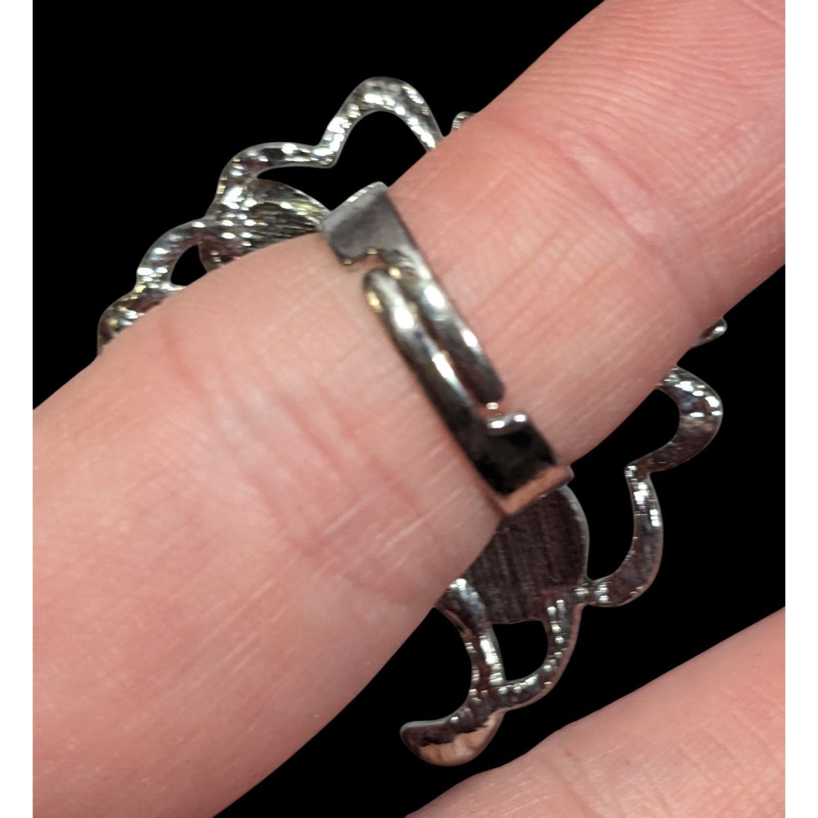 Other Fairycore Butterfly Pink And Silver Tone Gemmed Ring Size 6 Size ONE SIZE - 3 Thumbnail