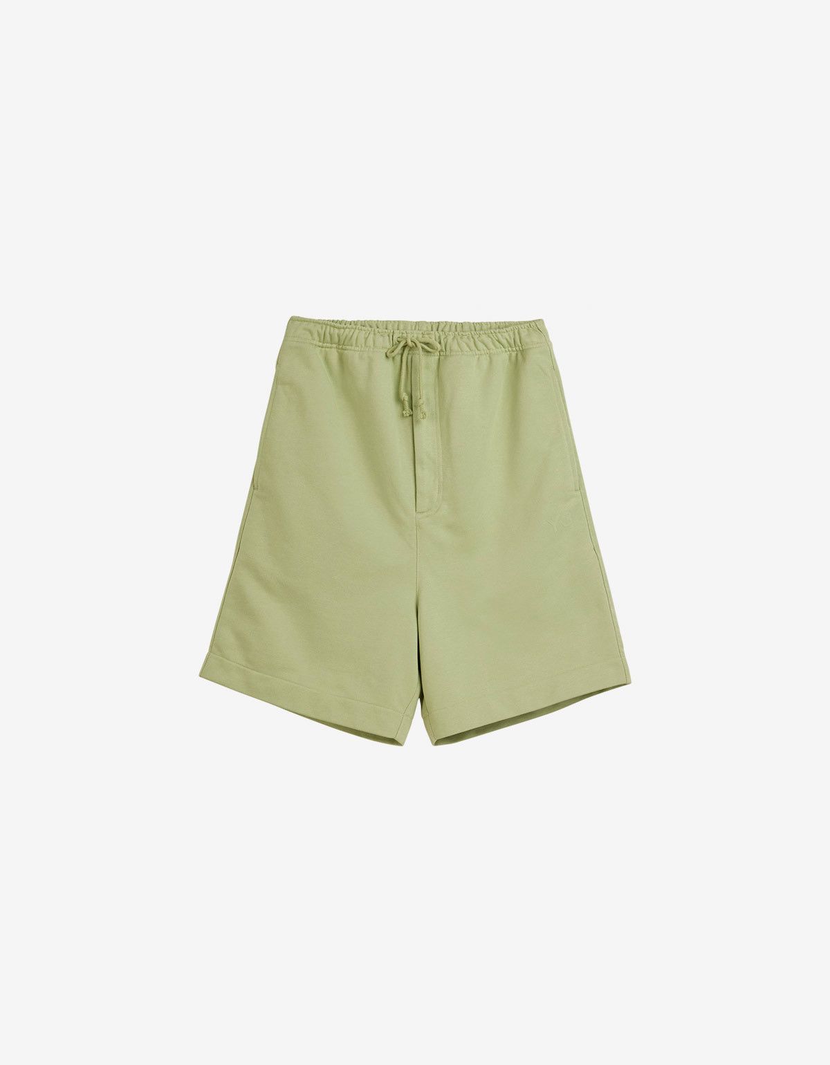 Y-3 Green Logo Sweat Shorts Size M