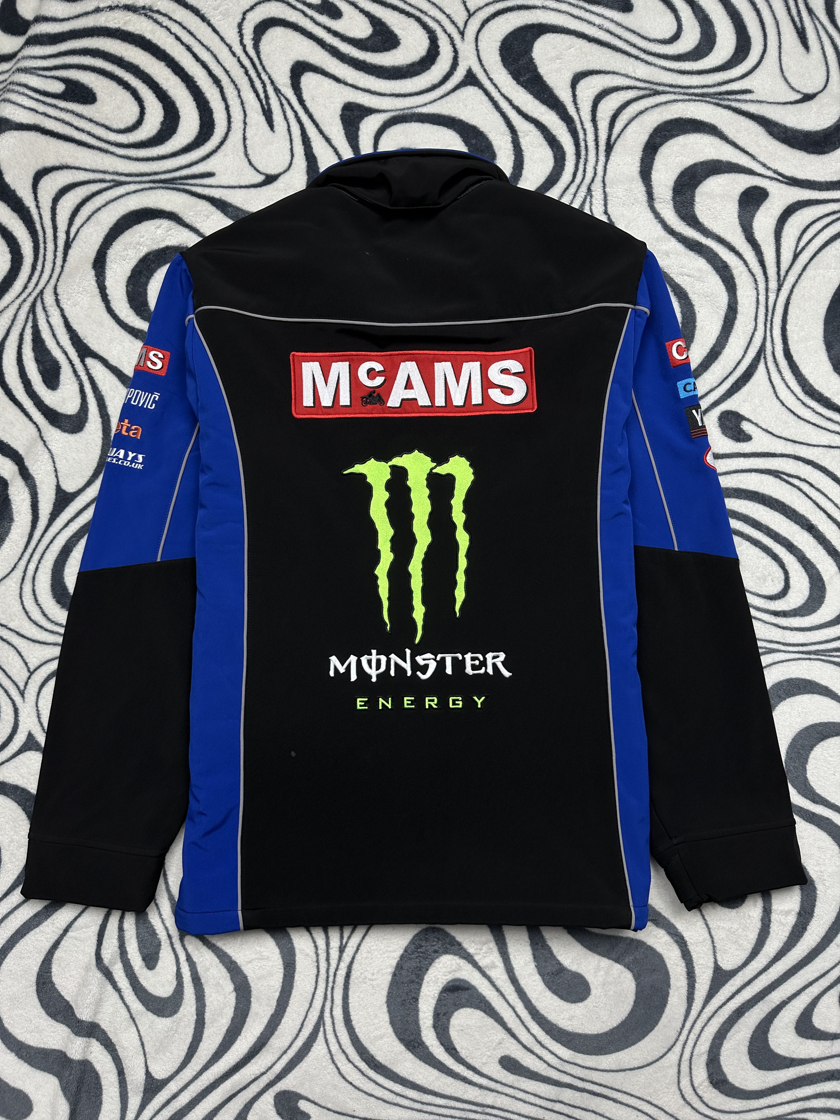 Vintage McAMS Monster Energy Racing Softshell Jacket Size US XL / EU 56 / 4 - 7 Thumbnail