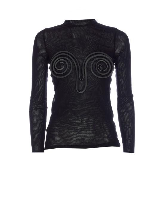 Jean Paul Gaultier JEAN PAUL GAULTIER Women Sweater TO271B T00100 Black Size M / US 6-8 / IT 42-44 - 1 Thumbnail