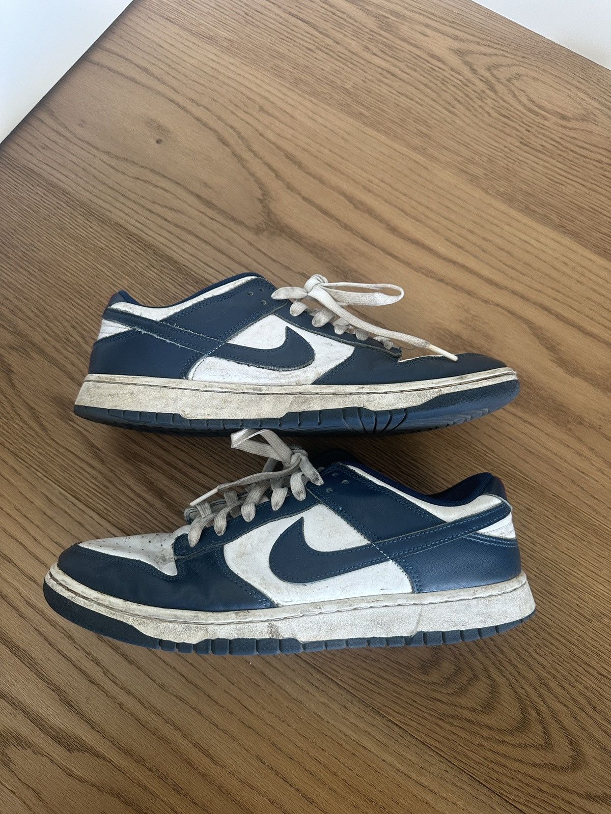 Nike Nike Dunk Lows Blue and White Leather Size US 11.5 / EU 44-45 - 1 Thumbnail