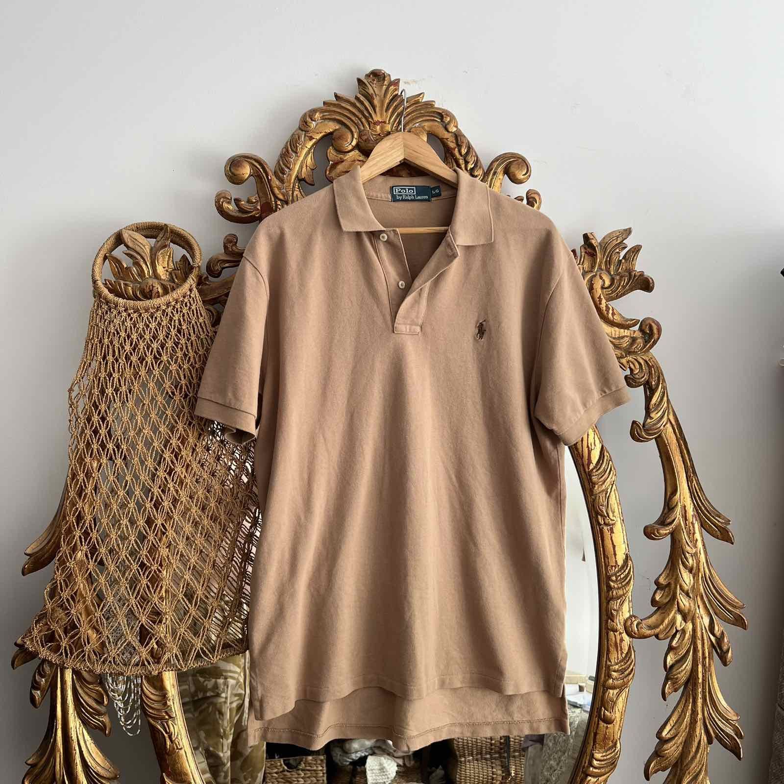 Polo Ralph Lauren Vintage 90s Polo Ralph Lauren Button Up Polo Tee Brown M Size US L / EU 52-54 / 3 - 1 Thumbnail