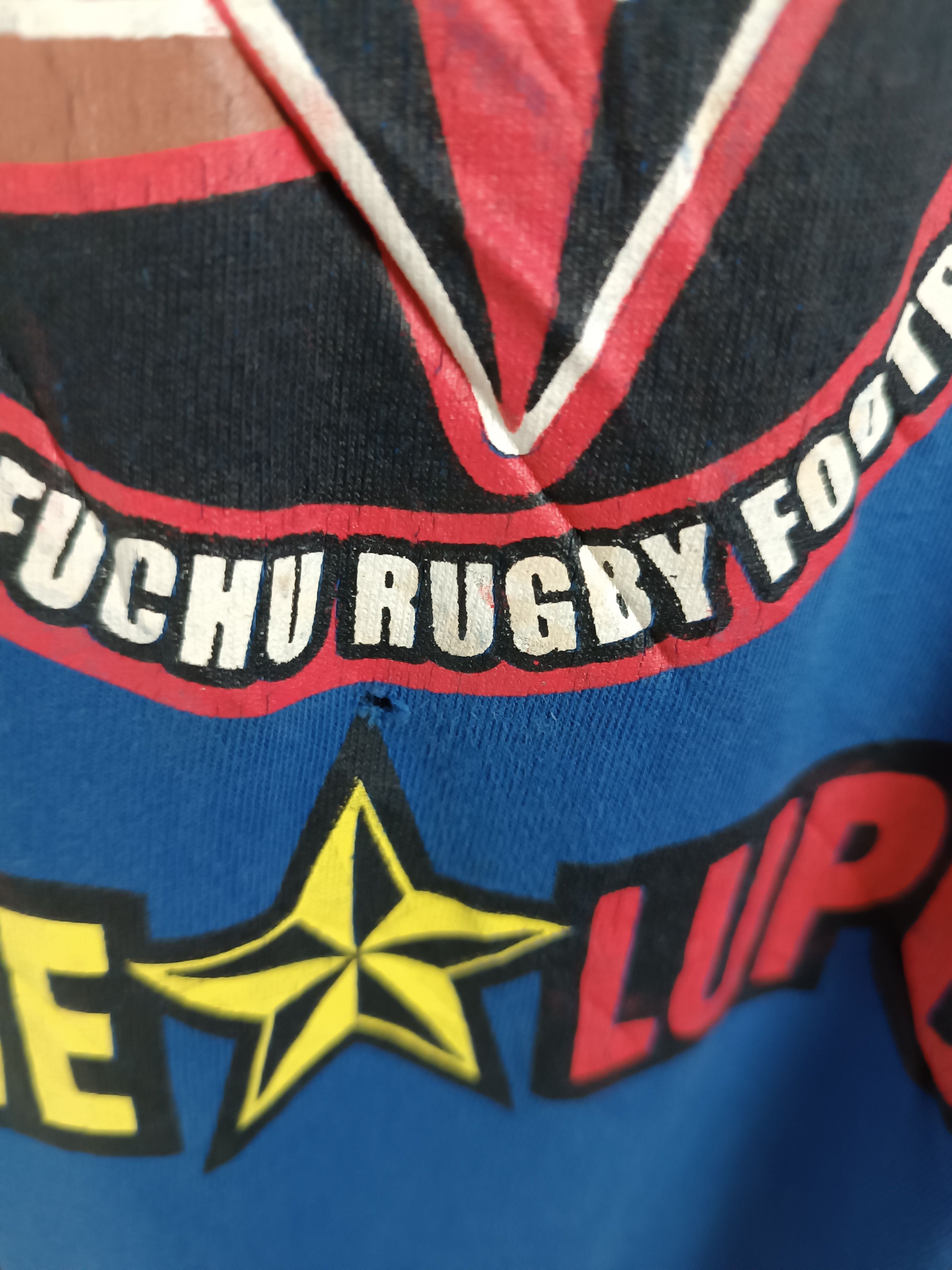 Vintage THRASHED FADED VINTAGE Y2K BRAVE LUPUS TEE RUGBY JAPAN Size US M / EU 48-50 / 2 - 14 Thumbnail