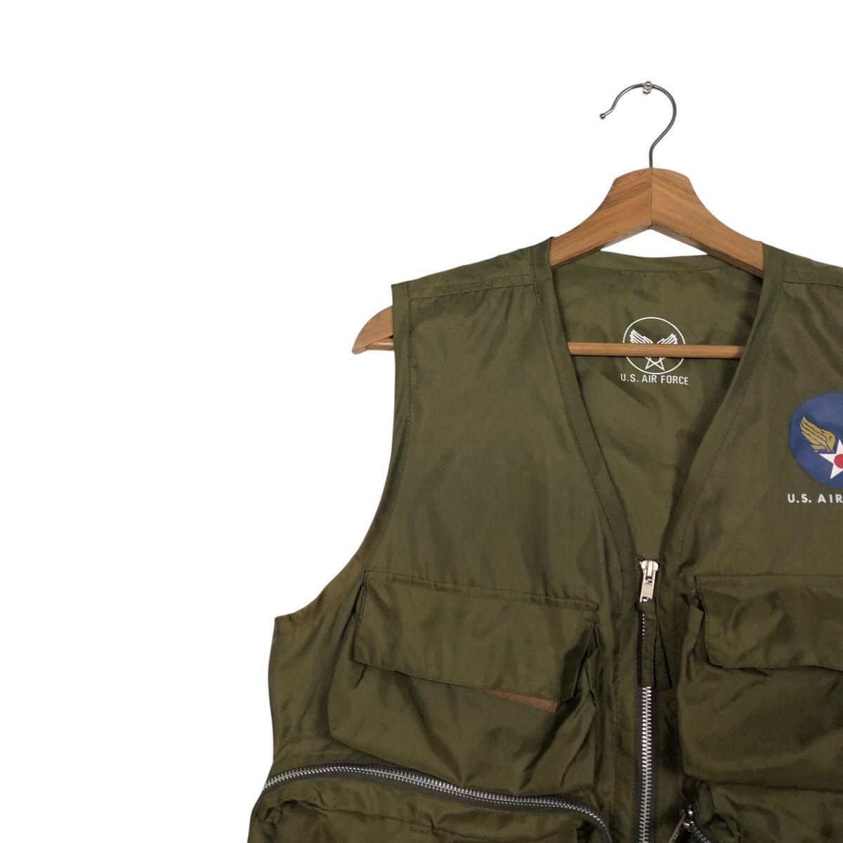 Japanese Brand 📌Vintage Utility Tactical Vest Us Air Force Military Size US M / EU 48-50 / 2 - 8 Thumbnail