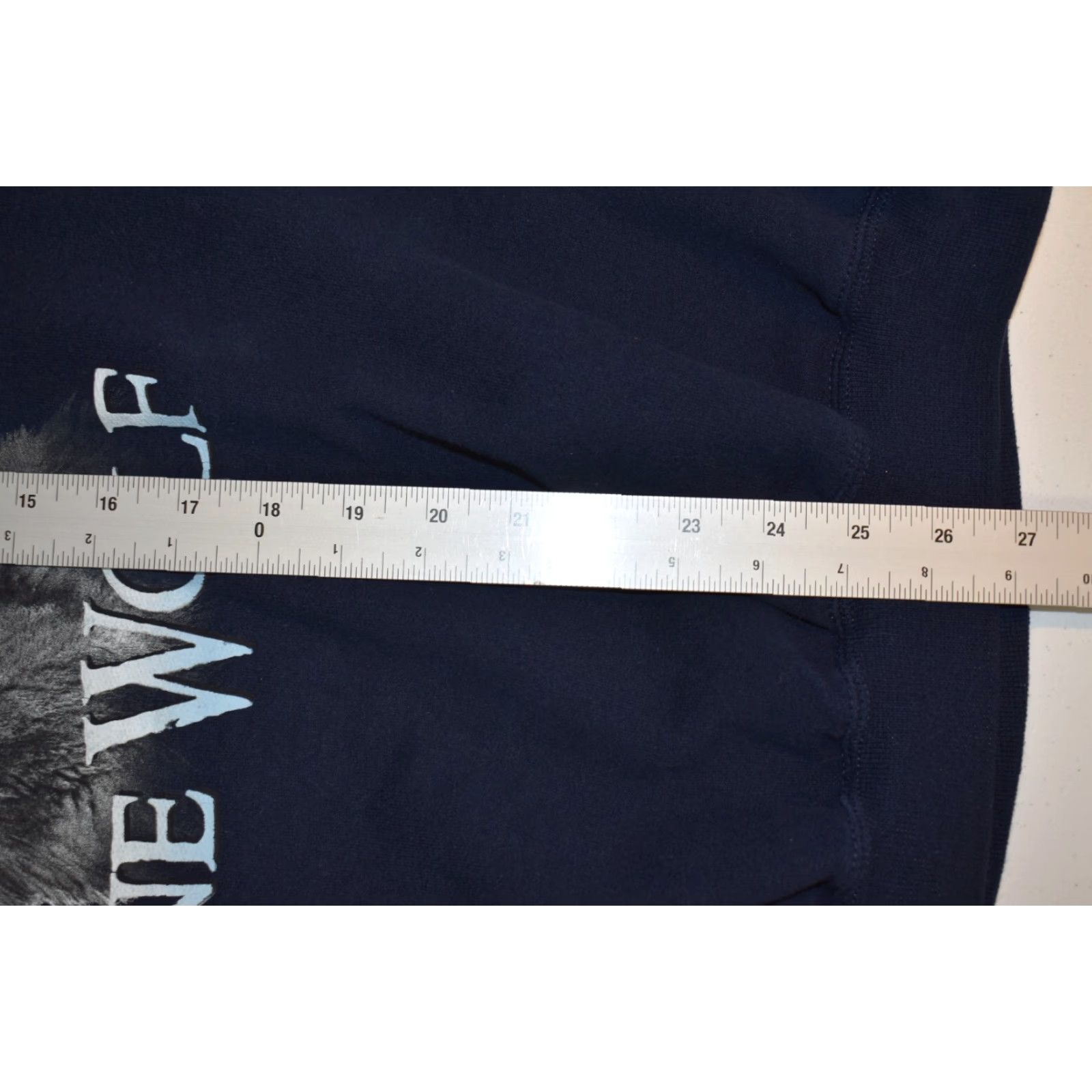 VINTAGE Jerzees Nature Long Sleeve Sweatshirt XL Blue