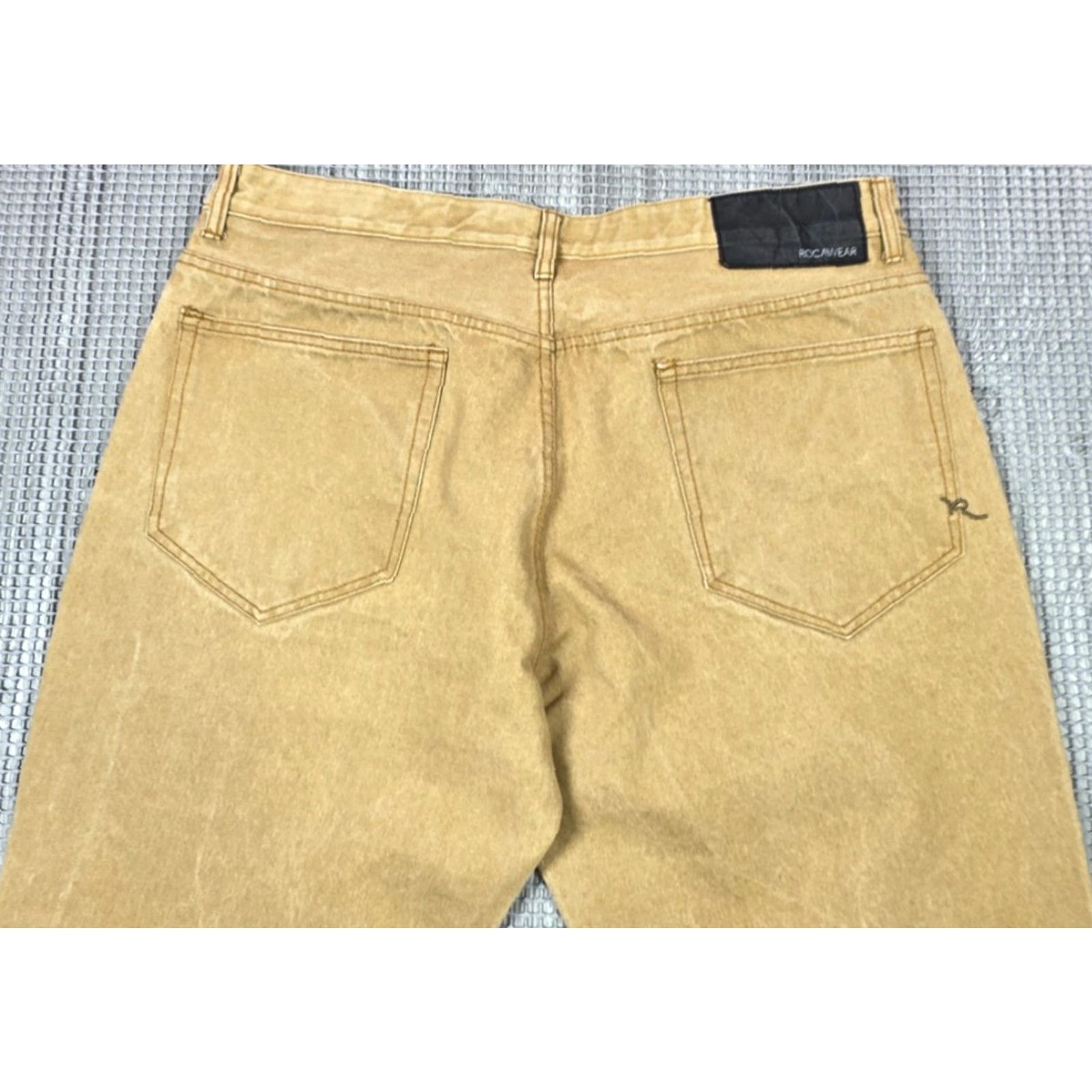Rocawear VINTAGE Rocawear Jeans Brown Denim Sz 40 Baggy Hip Hop 38x32 Distressed 90s Mens Jeans Size US 40 / EU 56 - 5 Thumbnail