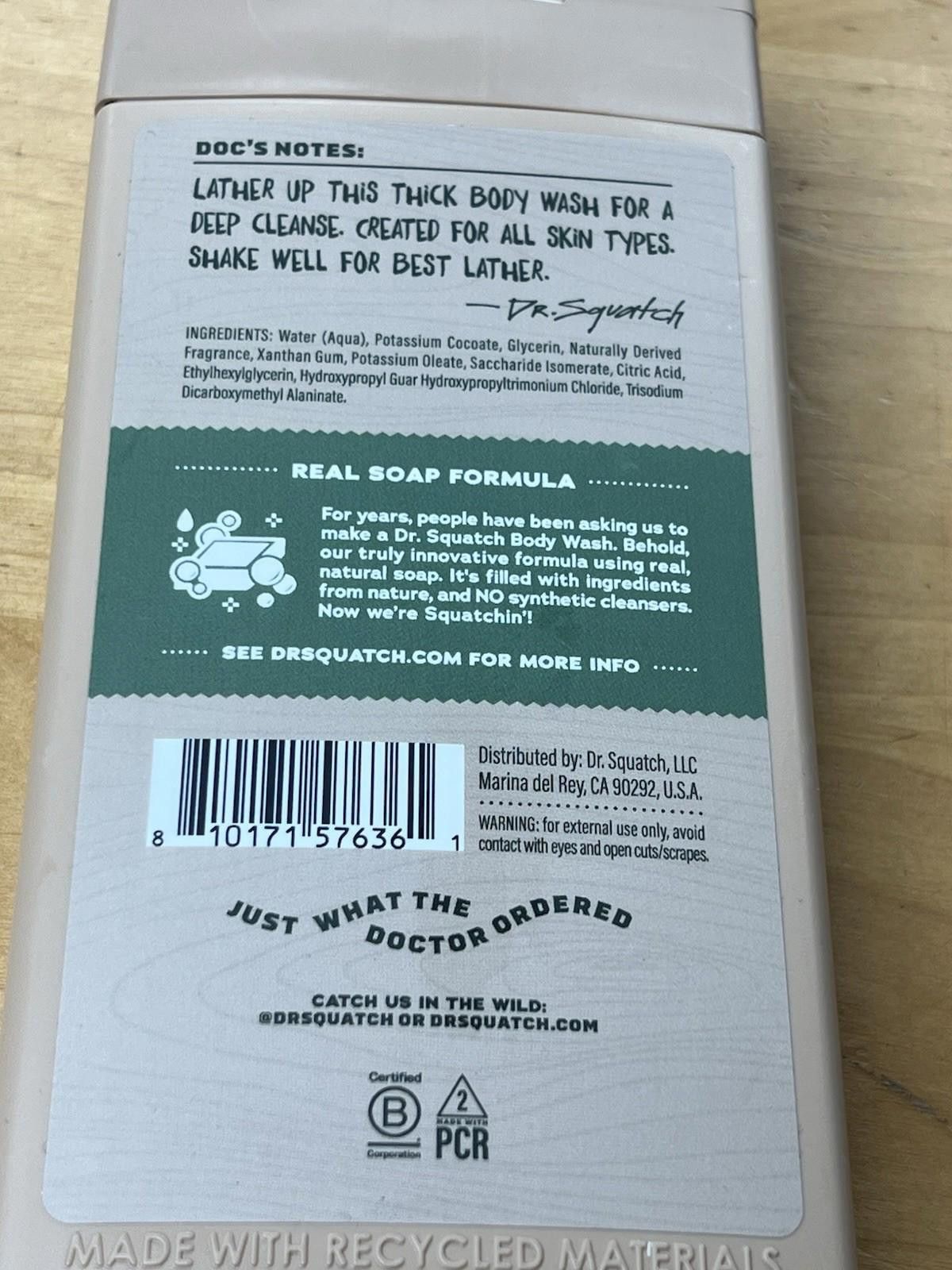 Other DR. SQUATCH Non Exfoliating Body Wash Sierra storm 14 fl oz Size ONE SIZE - 7 Thumbnail