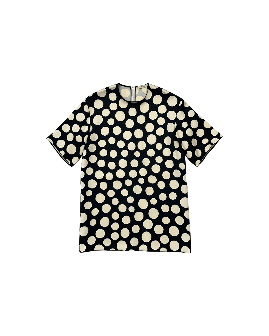 Celine Celine by Phoebe Philo Silk & Wool Blend Dot Dress Size XS / US 0-2 / IT 36-38 - 1 Thumbnail