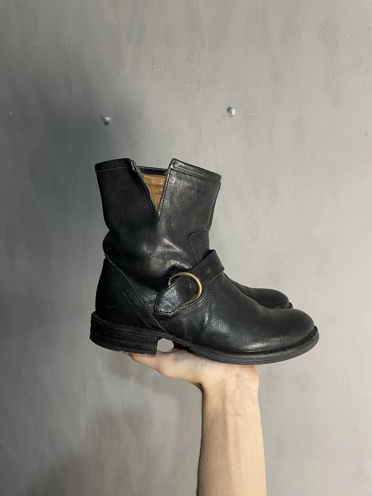 Fiorentini + Baker Fiorentini + Baker Eternity Eli Black Leather Ankle Boots Size US 6 / IT 36 - 1 Thumbnail
