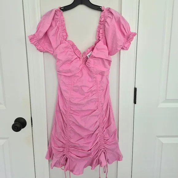 Vacation Sky to Moon Rose Hill Cinched Ruffle Dress Spring Summer Size S / US 4 / IT 40 - 8 Thumbnail