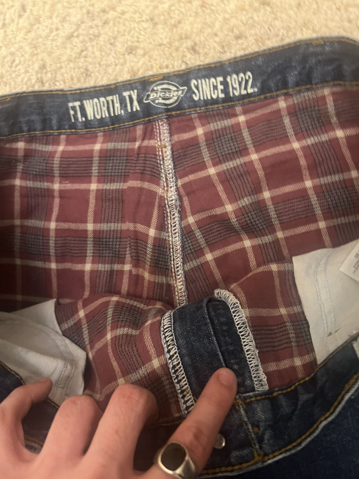 Vintage Vintage Flannel lined dickies denim Size US 36 / EU 52 - 4 Thumbnail