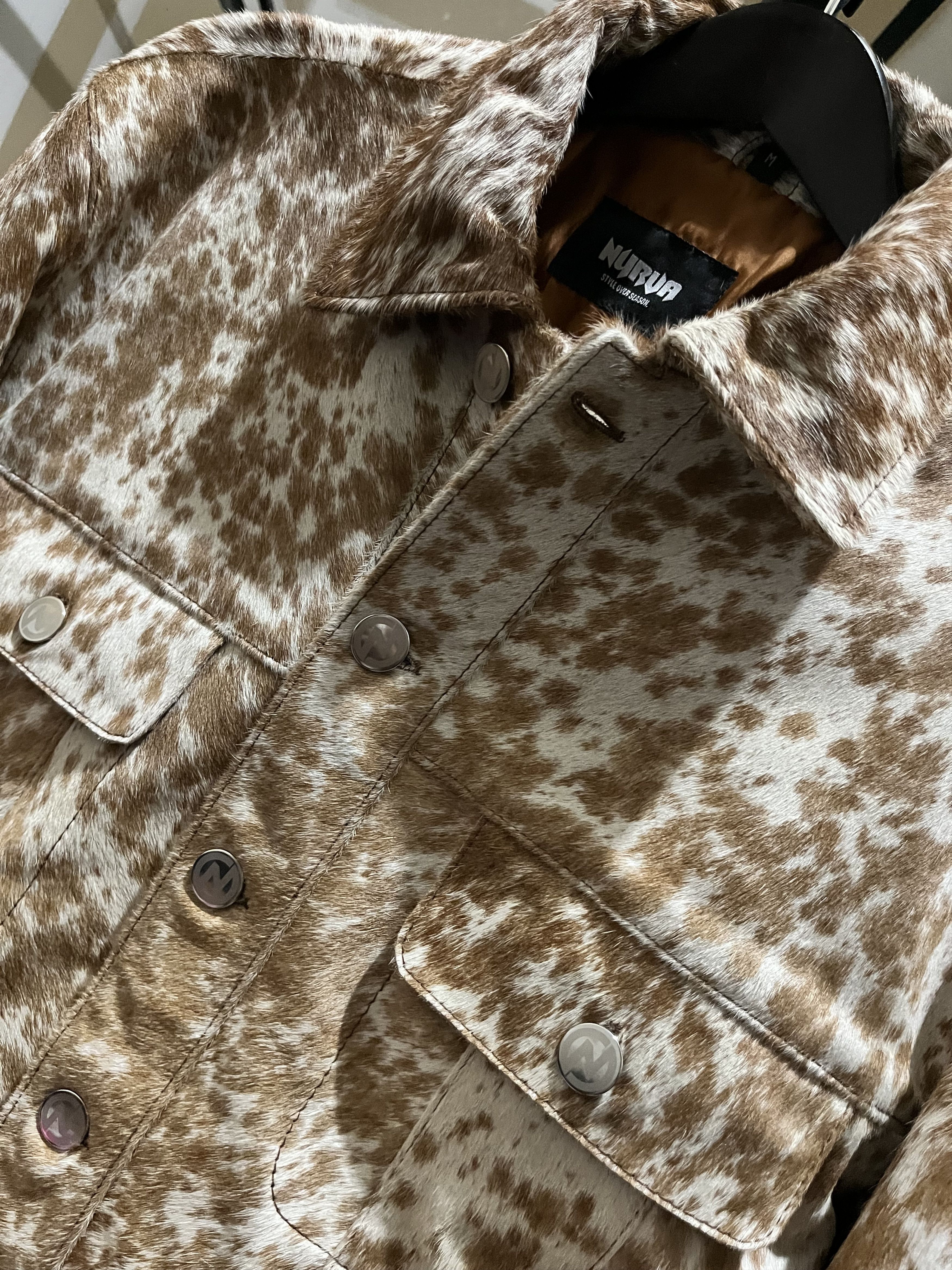 NYRVA NYRVA Rawhide Button Up Trucker/Tan/White jacket Size US M / EU 48-50 / 2 - 2 Thumbnail