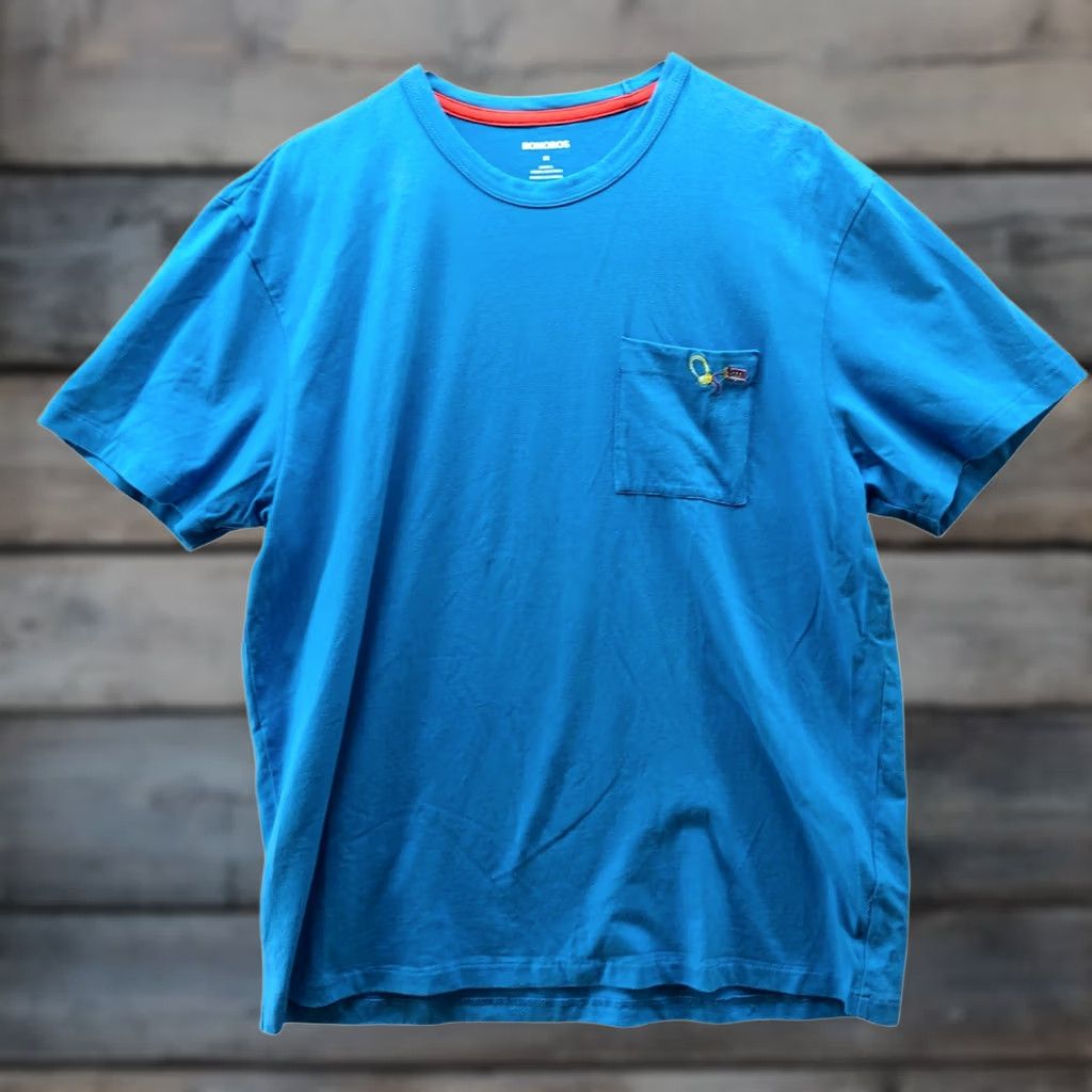 Bonobos Bonobos Tee Shirt Mens M Blue Walkman Embroidered Pocket Short Sleeve Cotton Size US M / EU 48-50 / 2 - 1 Thumbnail