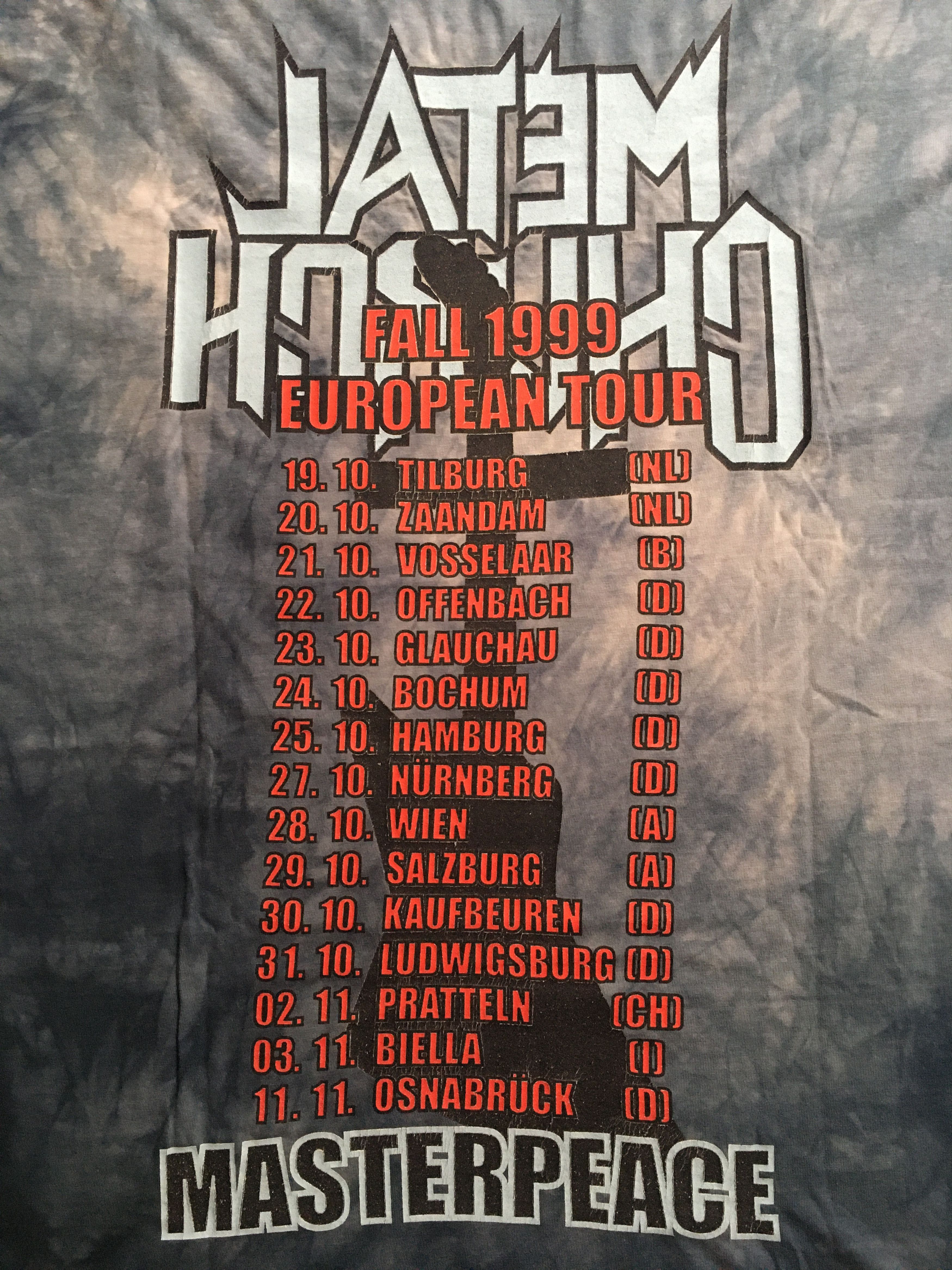 Band Tees Vintage Metal Church - Fall 1999 European Tour Band Tee Size US XL / EU 56 / 4 - 5 Thumbnail