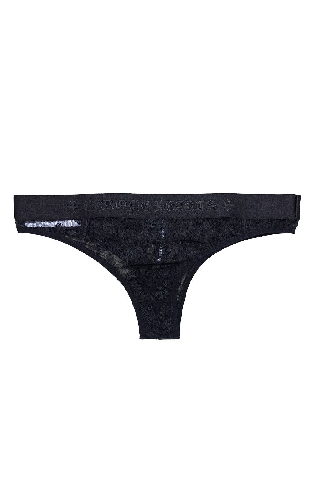 Chrome Hearts CHROME HEARTS LACE THONG BLACK Size 26" / US 2 / IT 38 - 1 Thumbnail