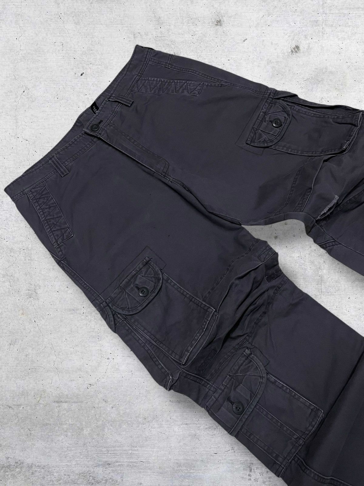 Japanese Brand VINTAGE QIANYIGE JAPAN 90S DESIGNER UTILITY COMBAT CARGO Size US 33 - 7 Thumbnail