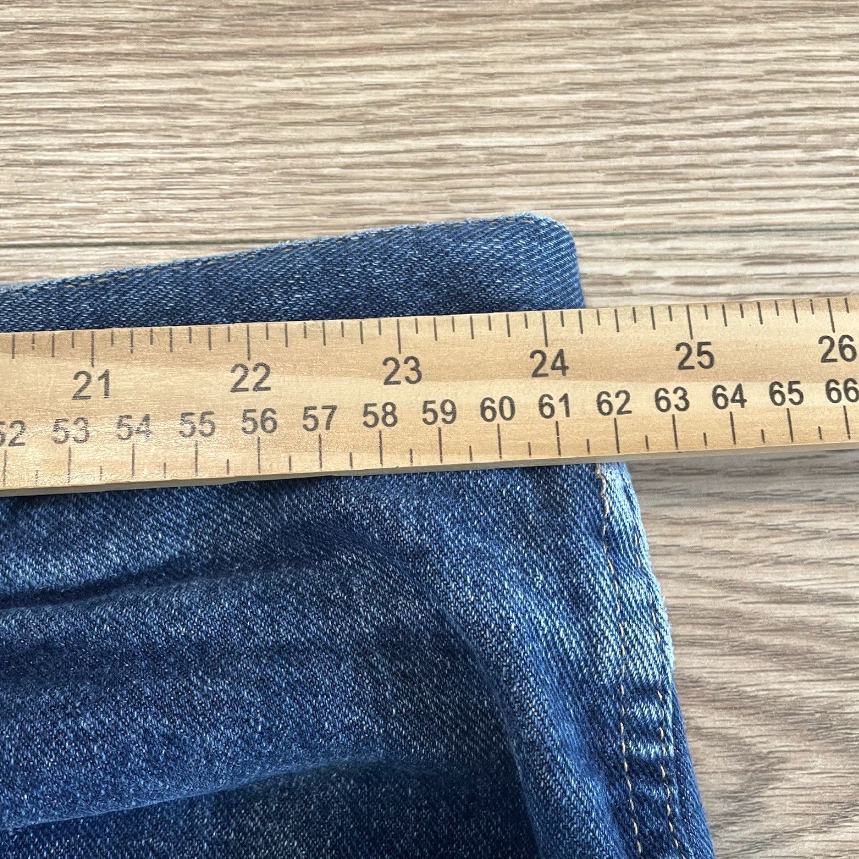 Wrangler Wrangler Rugged Wear Men's 50x30 Relaxed Fit Distressed Blue Denim Jeans Straight Cowboy Size US 34 / EU 50 - 4 Thumbnail
