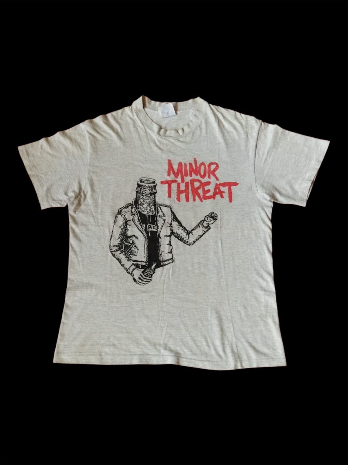 Band Tees × Vintage Vintage 90s Minor Threat American Hardcore Punk Rock Tee Size US M / EU 48-50 / 2 - 1 Thumbnail