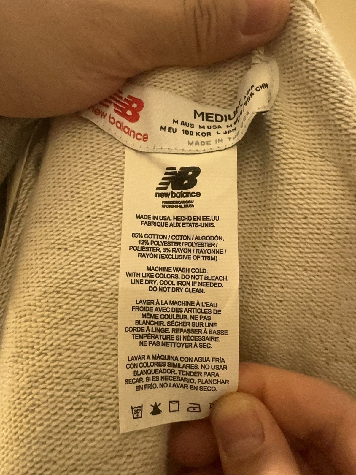 New Balance New Balance Made in USA Full Zip Hoodie Size US M / EU 48-50 / 2 - 6 Thumbnail