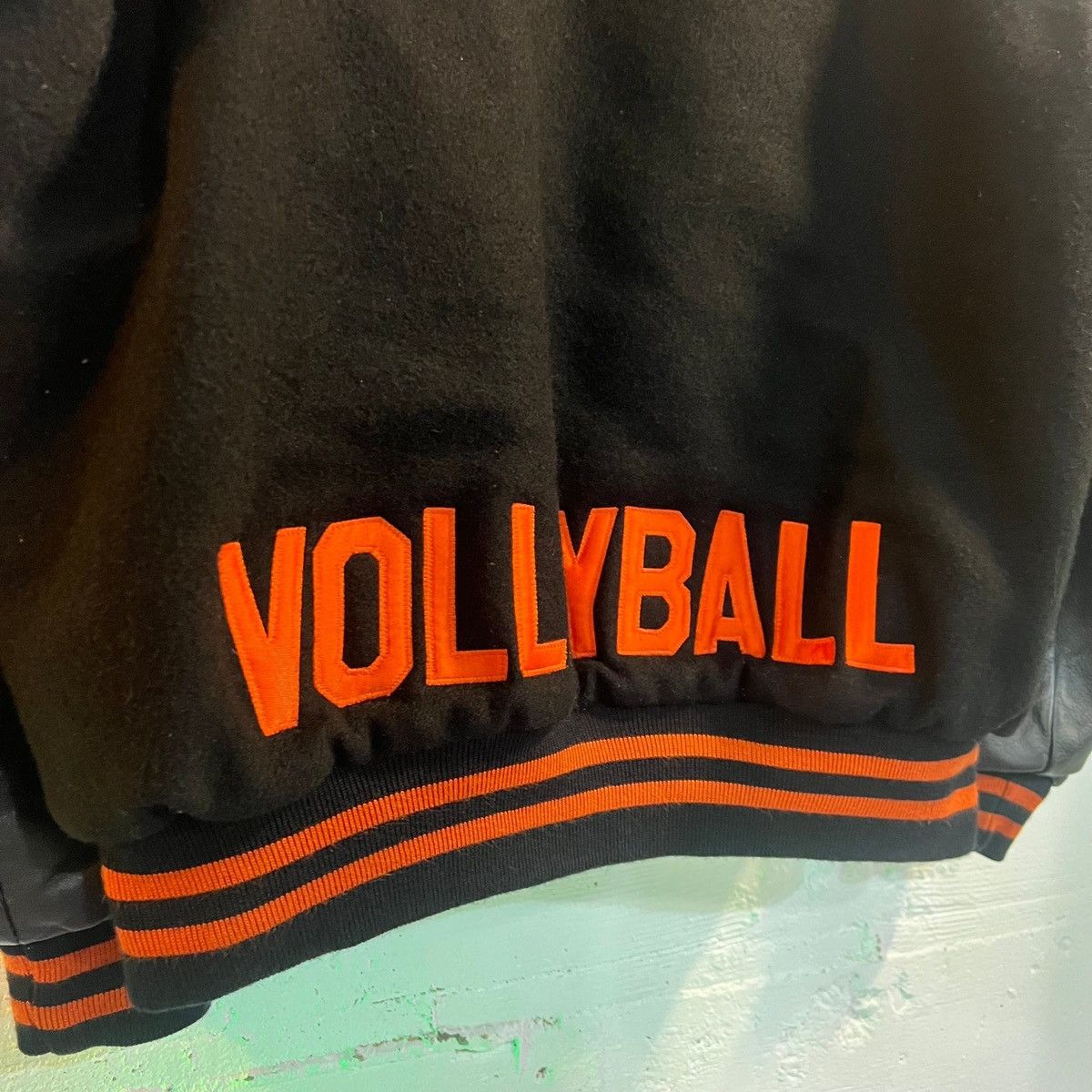Holloway Vintage 90's Leather Varsity Letterman Jacket With Chenille Size US XL / EU 56 / 4 - 8 Thumbnail