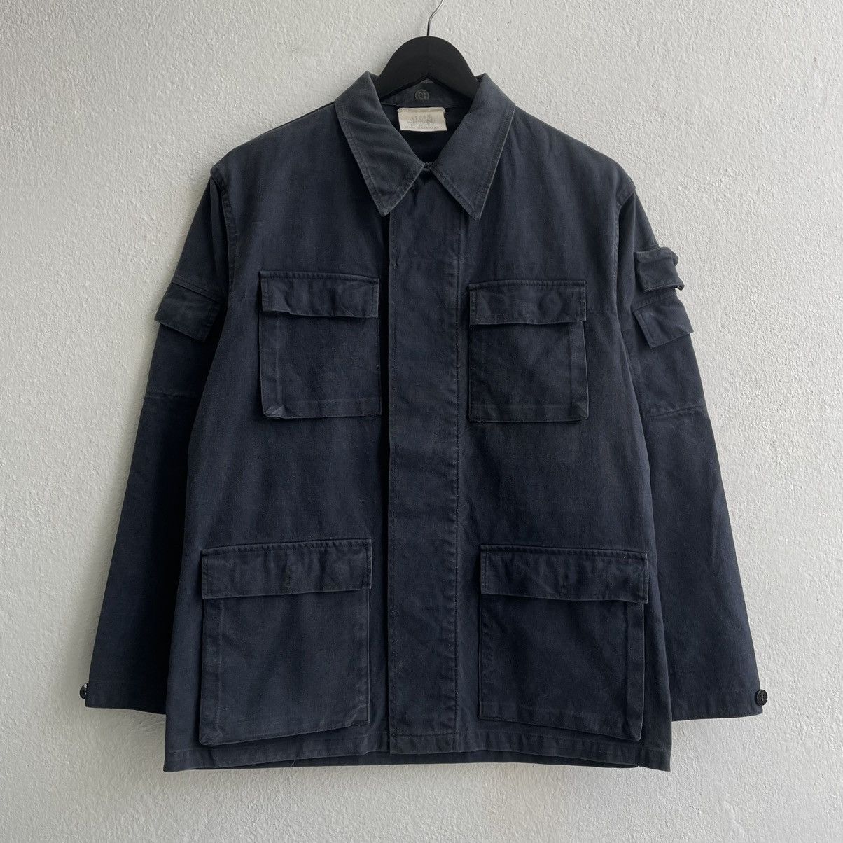 Vintage Vintage 70's Beautiful Faded Germany Workwear Jacket Size US M / EU 48-50 / 2 - 2 Thumbnail