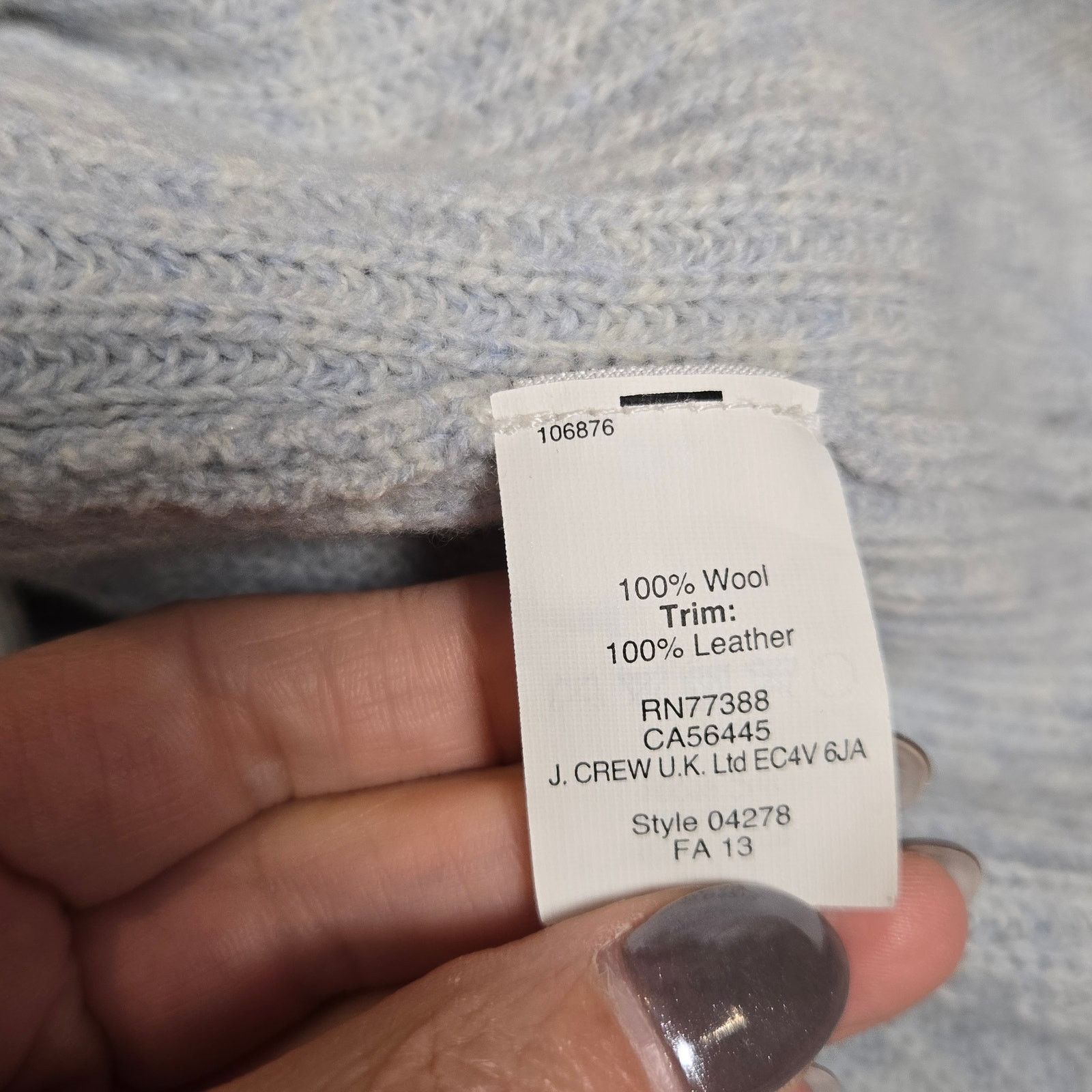 J.Crew J.Crew Wool Sweater Women sz S Leather Elbow Patch Blue Size S / US 4 / IT 40 - 4 Thumbnail