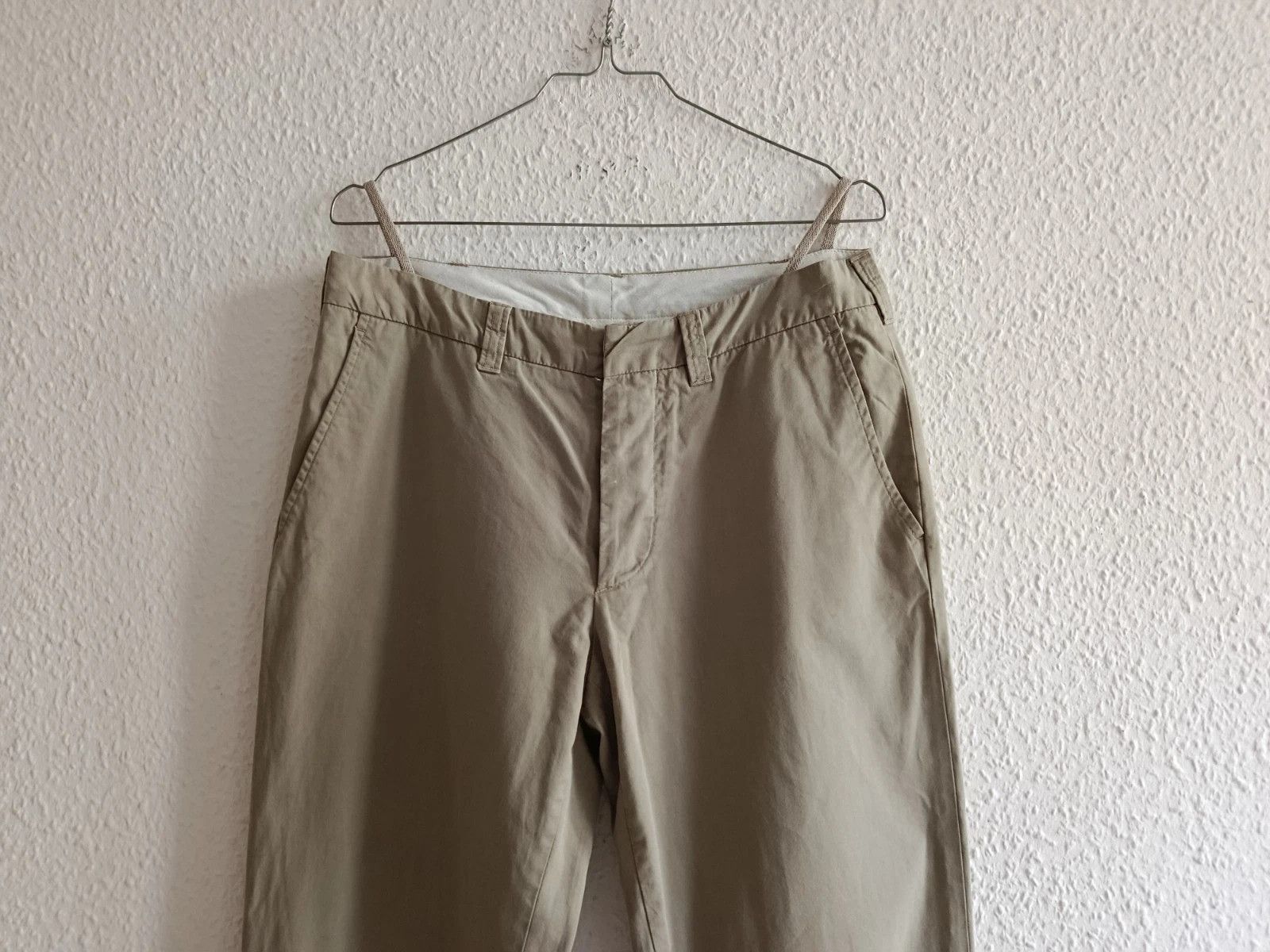 Helmut Lang Archive 90s pants M/44 khaki vintage treated Size US 28 / EU 44 - 3 Thumbnail