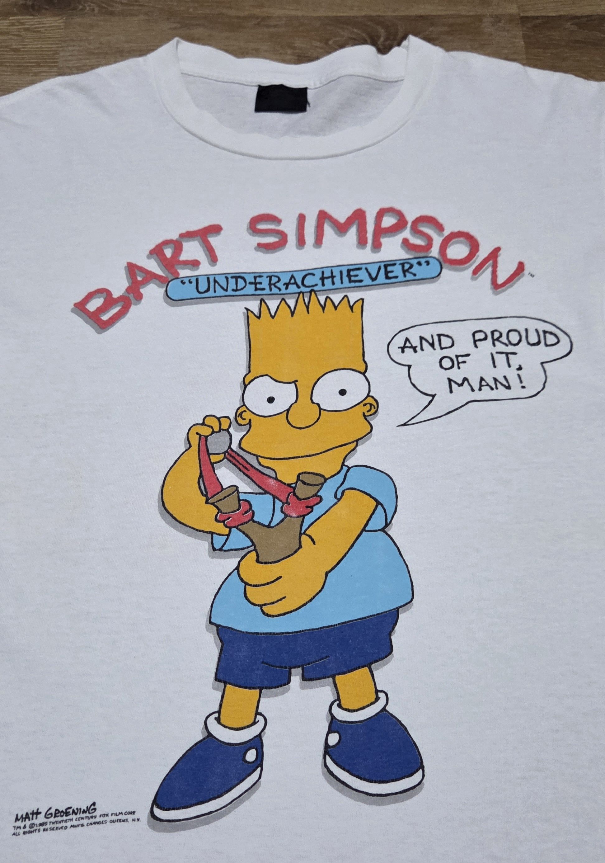 The Simpsons True Vintage 80s BART SIMPSONS Matt Groening Artwork T Shirt Size US L / EU 52-54 / 3 - 5 Thumbnail