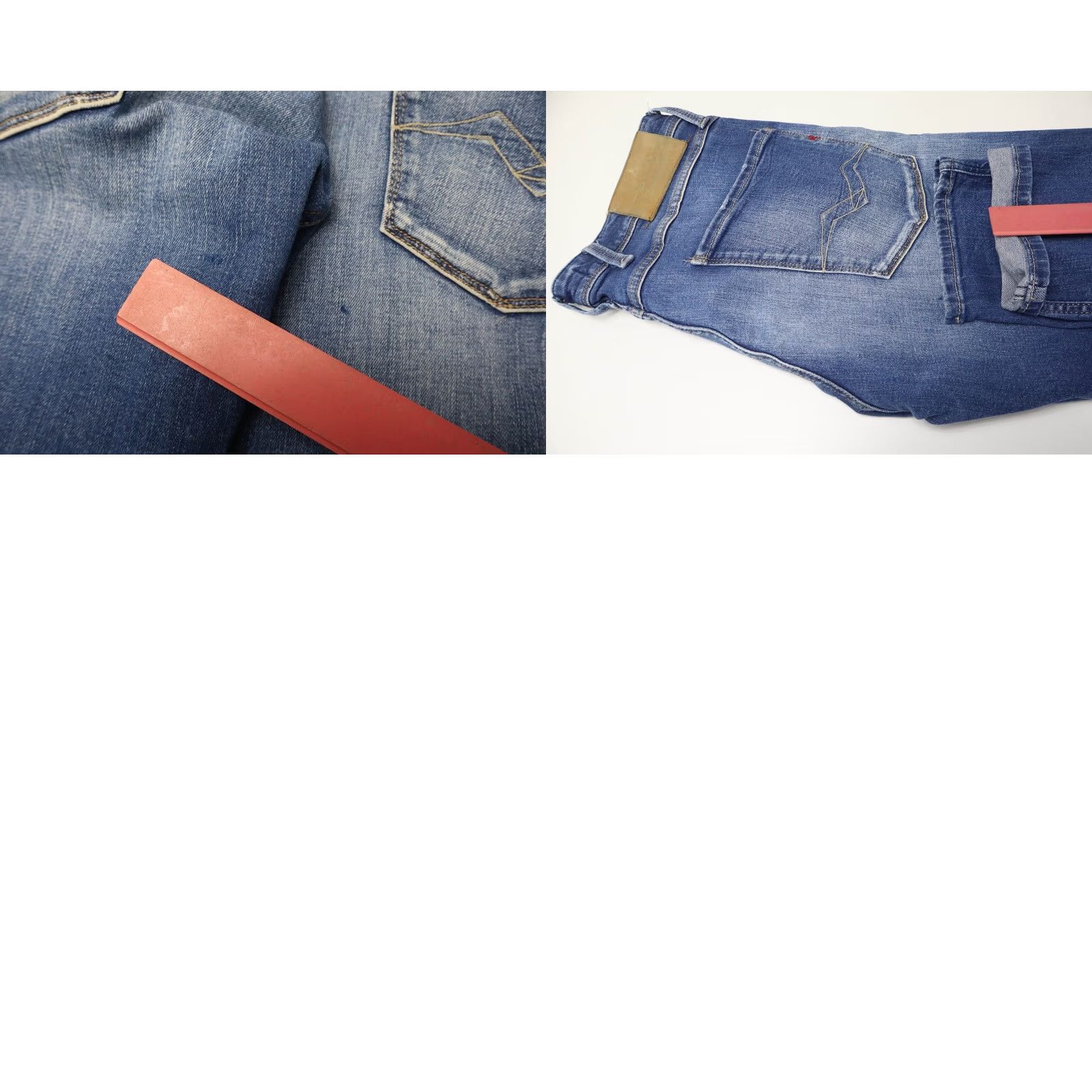 Replay Replay Anbas Slim Fit Jeans Men's W32 Blue Denim Faded Whiskers Stretched Size US 32 / EU 48 - 9 Thumbnail