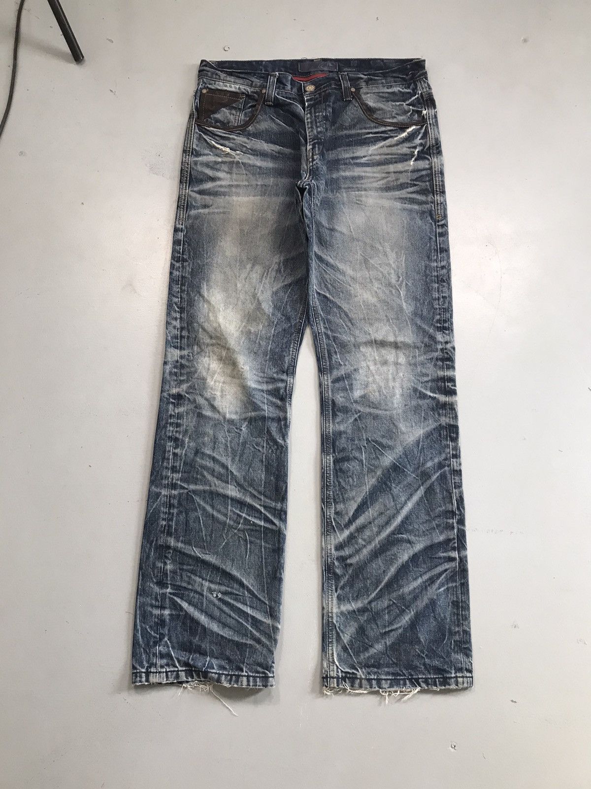 Japanese Brand Vintage Evisu inspired emboridered denim Size US 34 / EU 50 - 5 Thumbnail