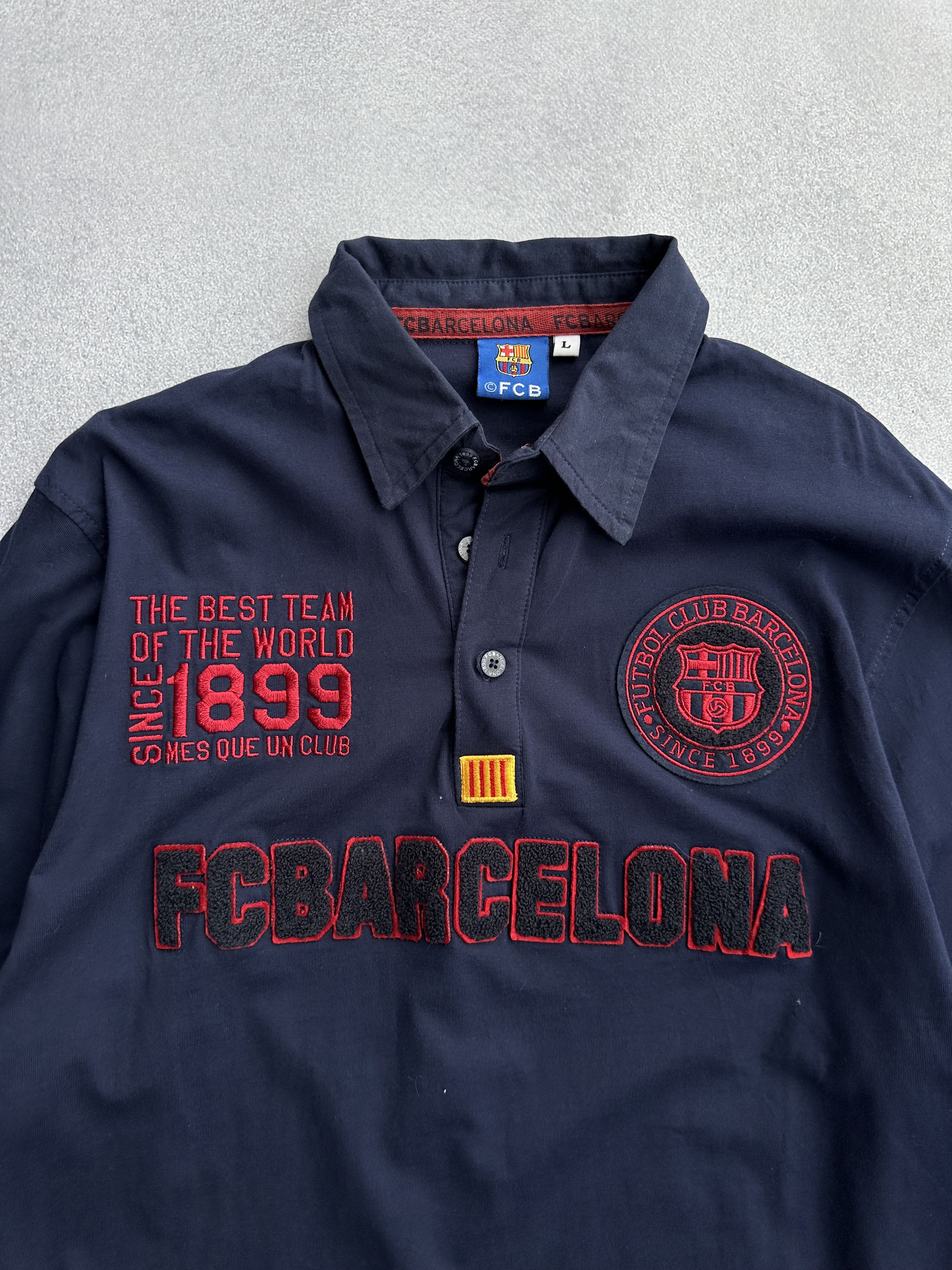 Polo Ralph Lauren × Vintage Vintage Polo RL Style Barcelona Rugby Shirt Size US L / EU 52-54 / 3 - 4 Thumbnail