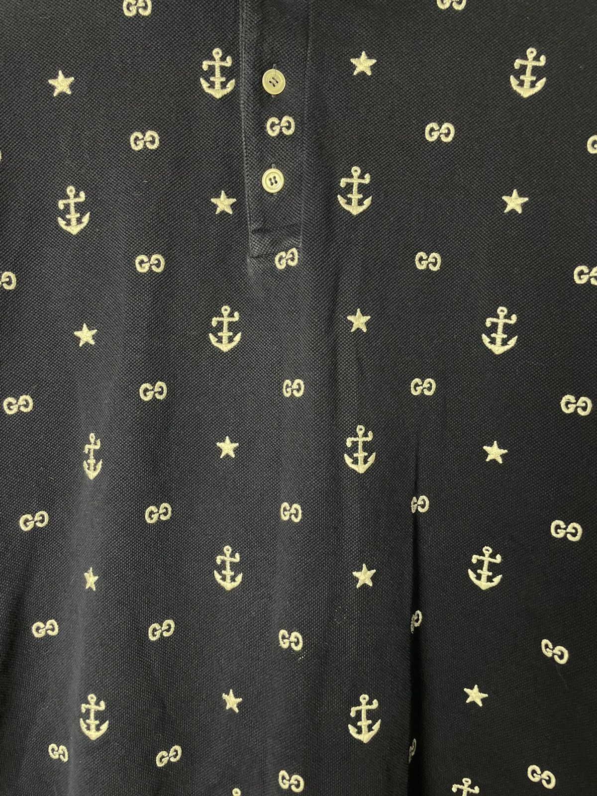 Gucci Gucci polo with anchor Size US XL / EU 56 / 4 - 3 Thumbnail