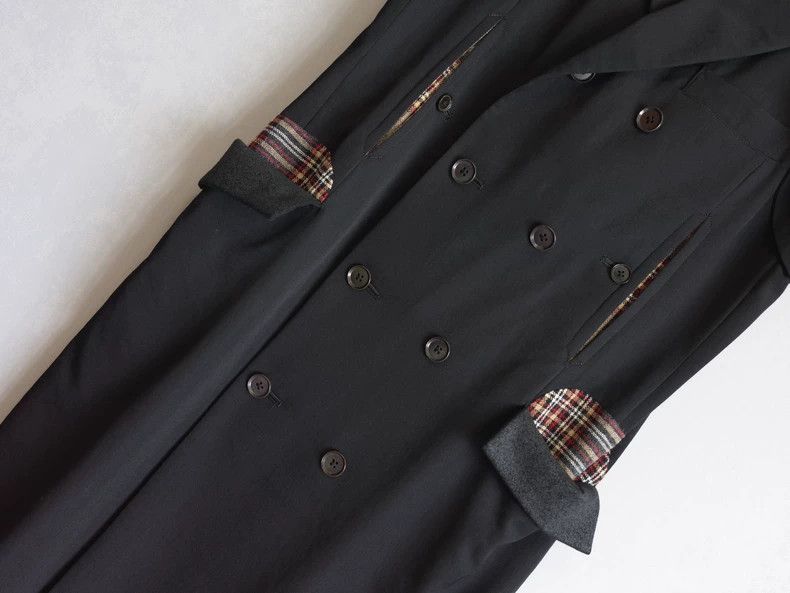 Yohji Yamamoto Yohji Yamamoto 08 AW-plaid double-breasted coat 2506-Nextar Size US M / EU 48-50 / 2 - 5 Thumbnail