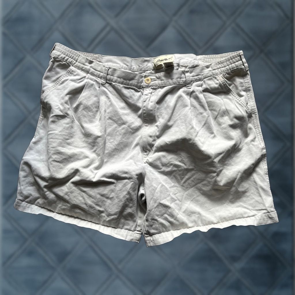 Eddie Bauer Eddie Bauer Shorts Mens 46 Beige Chino Casual Flat Front Pockets 9in Inseam Regular Waist 46 Tan 90s Outdoor Vintage No? Size US 30 / EU 46 - 1 Thumbnail