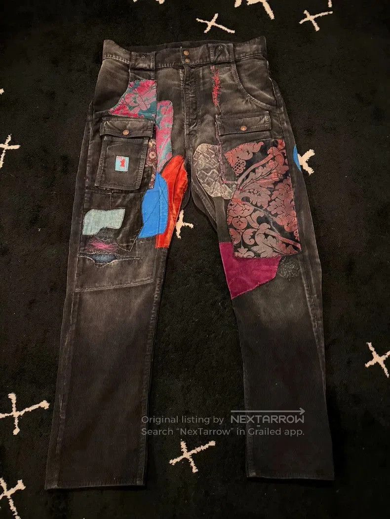 Kapital kapital archive 2014 patchwork corduroy pants. Size US 32 / EU 48 - 1 Thumbnail