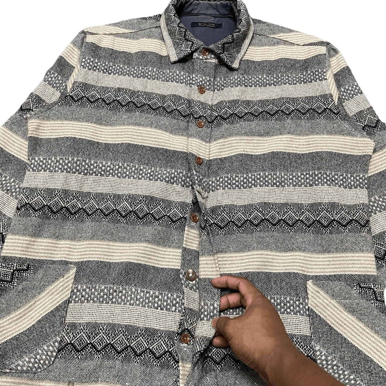 Japanese Brand Vintage Modem Design The Supreme Garment Wool Jacket Size US M / EU 48-50 / 2 - 5 Thumbnail