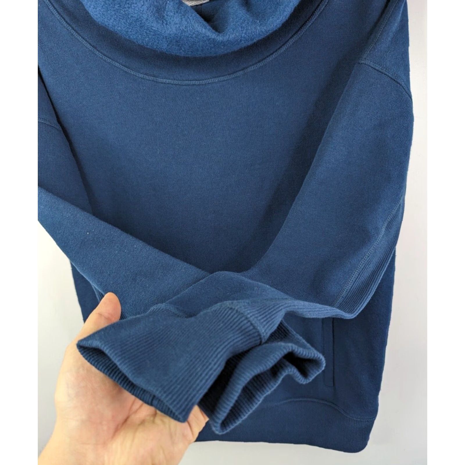 Vintage Zyia Active Women’s Navy Blue Oh So Soft Hoodie with Thumbholes Size XS Size XS / US 0-2 / IT 36-38 - 3 Thumbnail