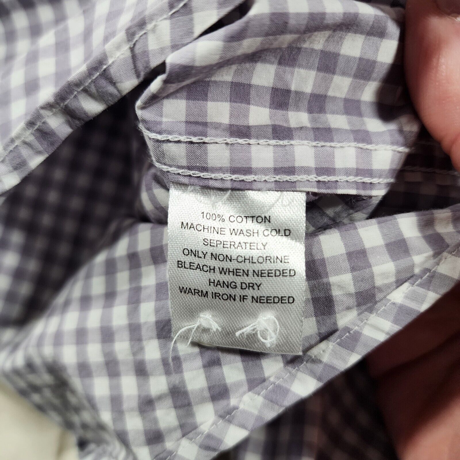 UNTUCKit Untuckit Shirt Mens XXL Gray Checkered Button Down Size US XXL / EU 58 / 5 - 5 Thumbnail