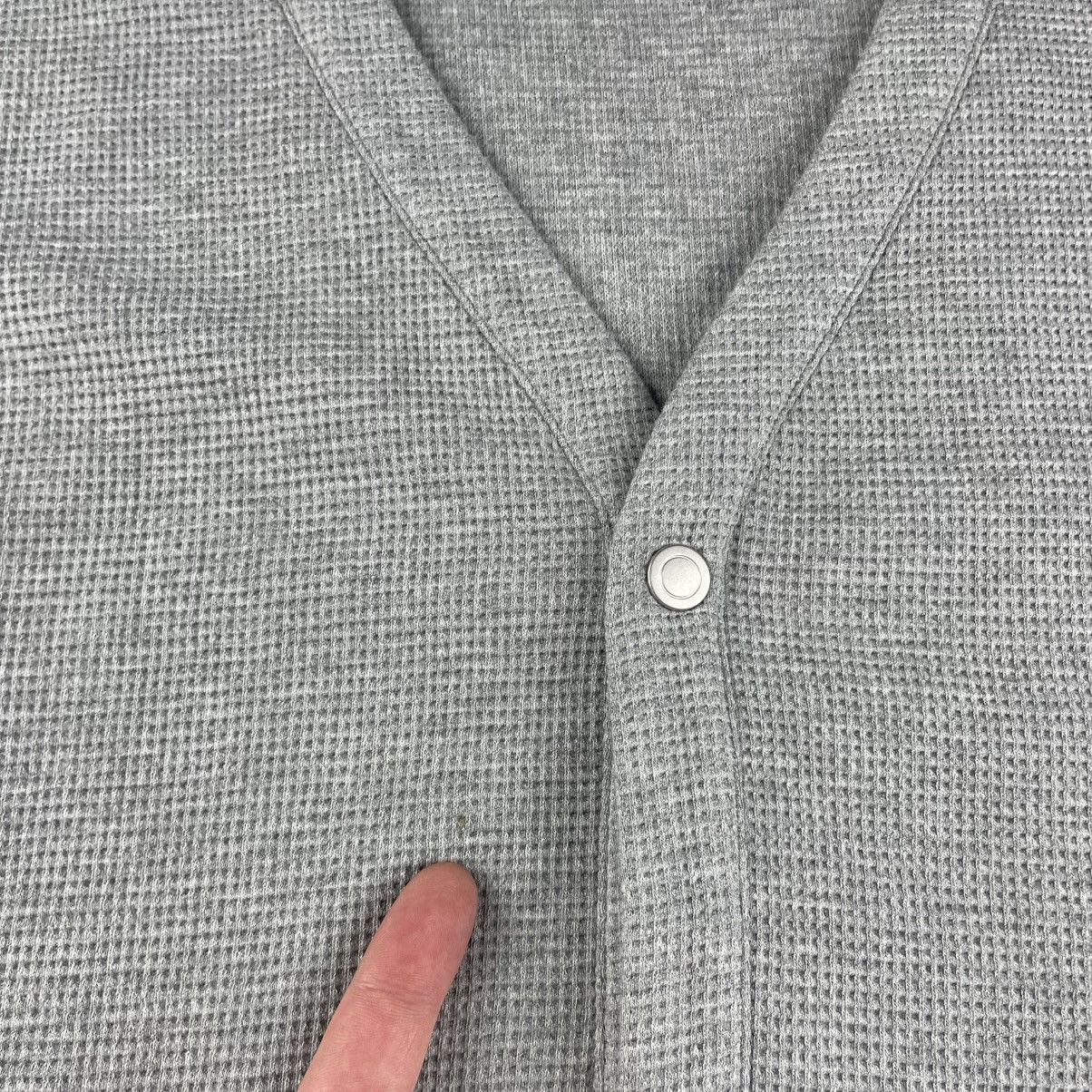 Reigning Champ Reigning Champ Waffle Knit Cardigan Snap-T XL Grey LIKE NEW Size US XL / EU 56 / 4 - 4 Thumbnail