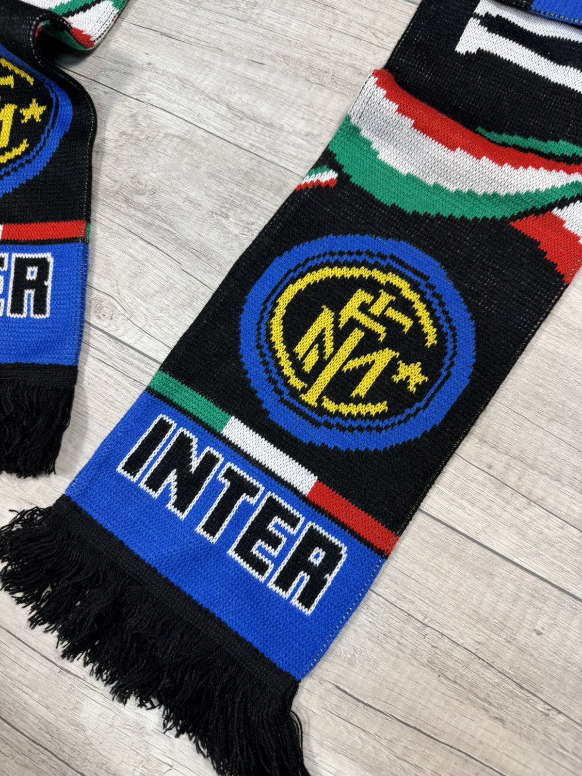 Vintage Inter Milan Italy Vintage IF6WAS9 Scarf Soccer Size ONE SIZE - 3 Thumbnail