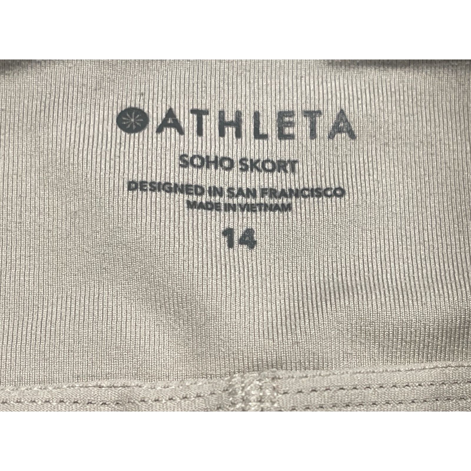 Athleta Athleta Skort Womens 14 Gray Stretch Pockets Zip Activewear Outdoor Casual Athletic Size 36" / US 14 / IT 50 - 3 Thumbnail