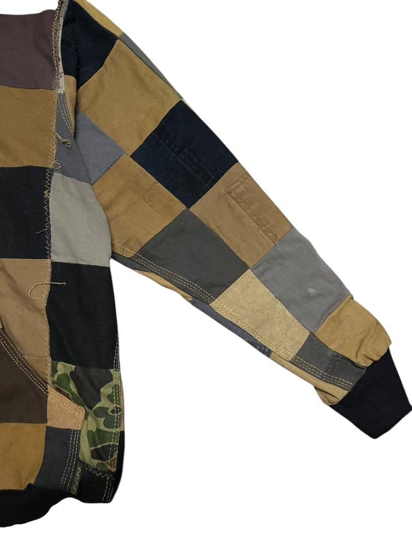 Carhartt Reworked Carhartt Patchwork Zip Hoodie Jacket Vintage 1/1 Size US L / EU 52-54 / 3 - 6 Thumbnail
