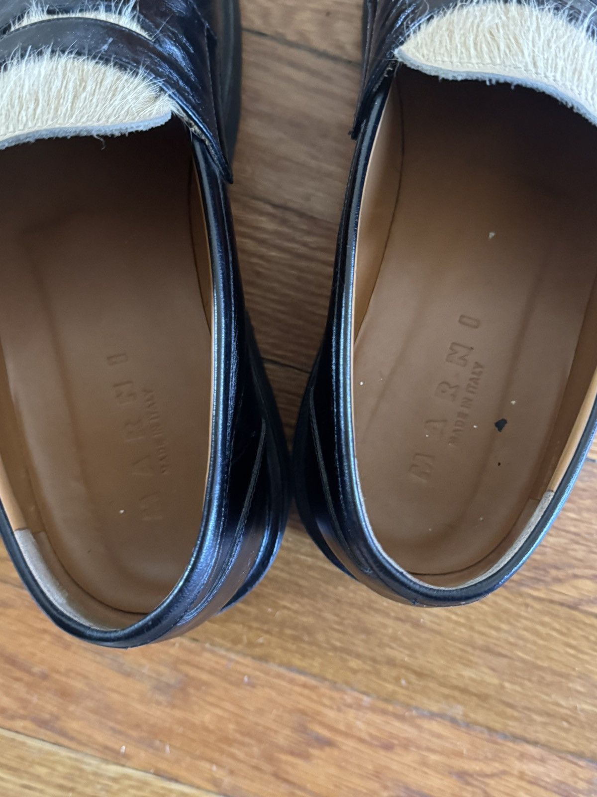 Marni Marni Pierced Pony Hair Calfskin Loafer Size US 10 / EU 43 - 4 Thumbnail