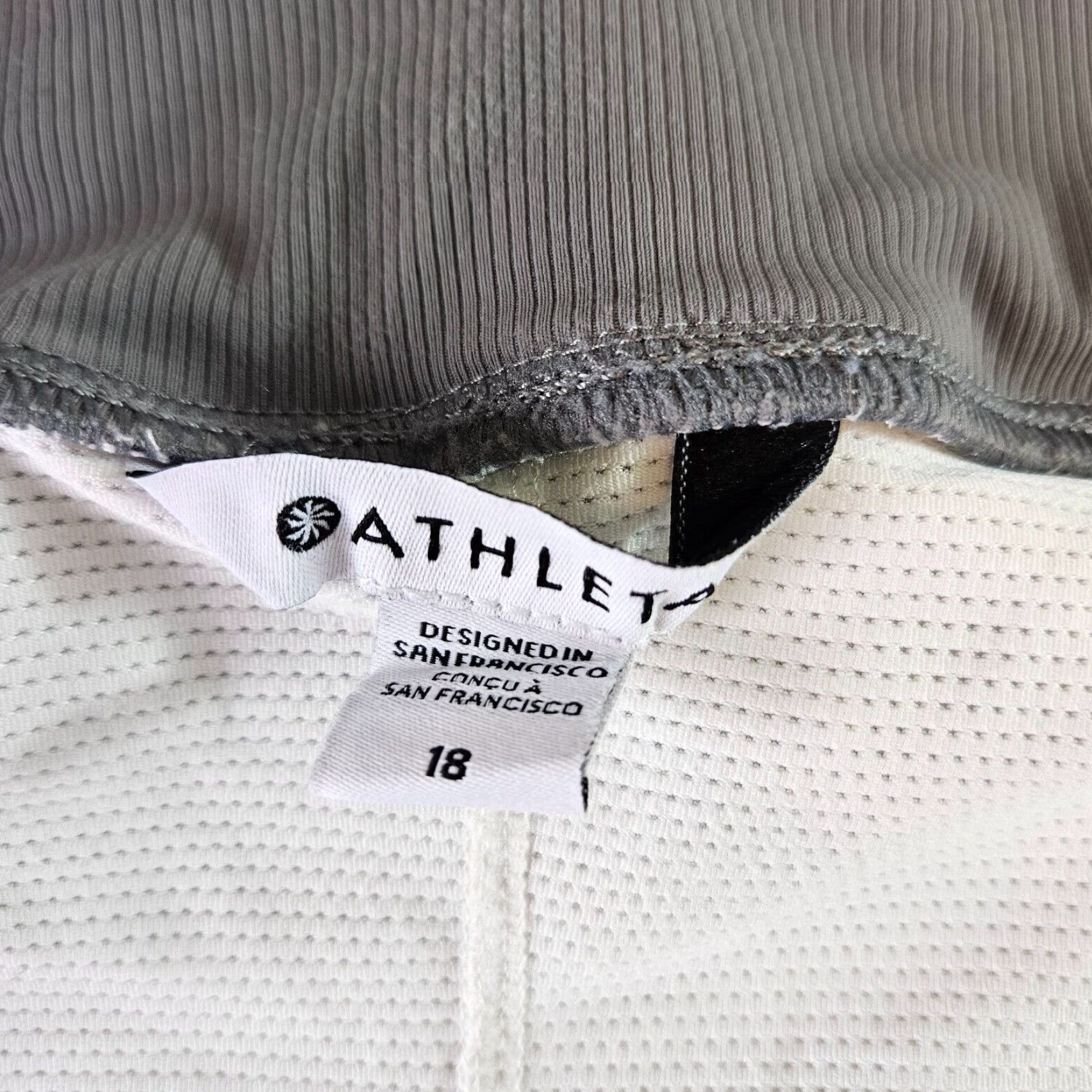 Athleta Athleta Womens Brooklyn Textured Skort Sz 18 Gray Stripe Pockets Pull On Skort Women Adult 18 Gray Athletic Size ONE SIZE - 5 Thumbnail