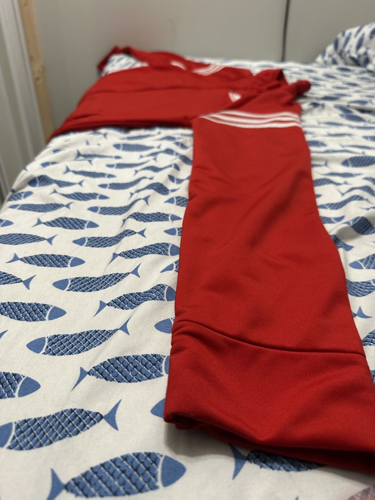 Adidas Adidas Red Zip Up Hoodie Size US S / EU 44-46 / 1 - 2 Thumbnail