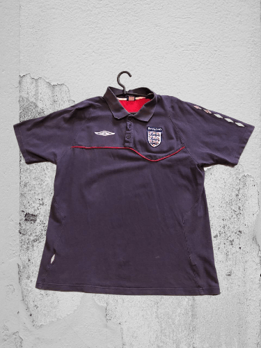 Umbro Vintage 90s Football Polo Shirt Umbro England National Team Size US L / EU 52-54 / 3 - 1 Thumbnail