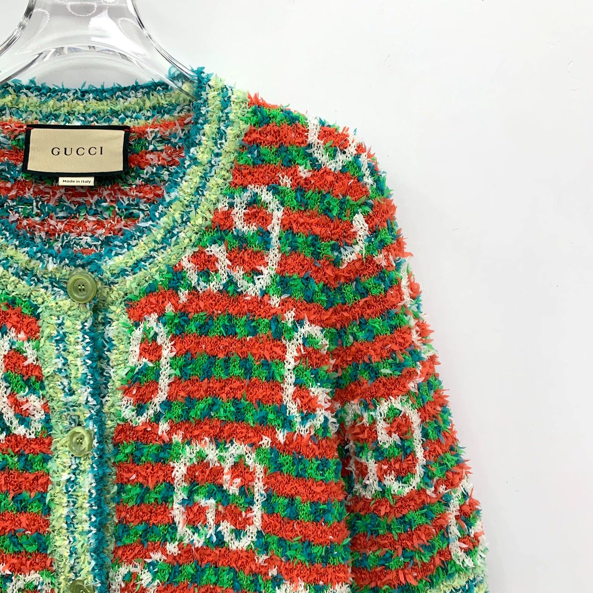 Gucci Gucci crew neck single-breasted short-sleeved knit sweater Size L / US 10 / IT 46 - 3 Thumbnail