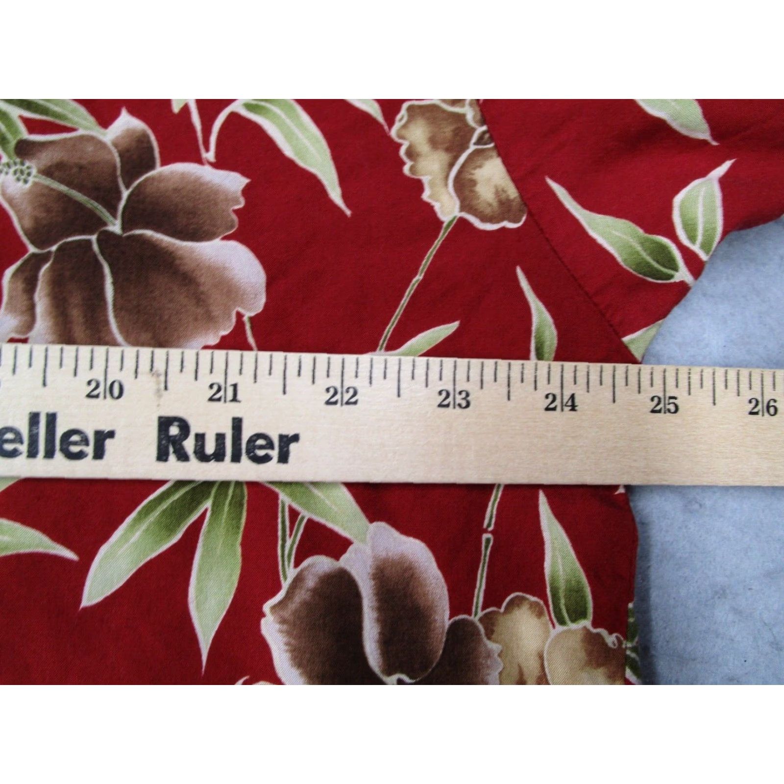 Tori Richard VINTAGE Tori Richard Mens XL Red Floral Short Sleeve Hawaiian Button Up Shirt Size US XL / EU 56 / 4 - 6 Thumbnail